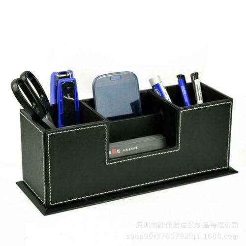 产品信息: 名称:工厂直销办公pu皮革笔筒